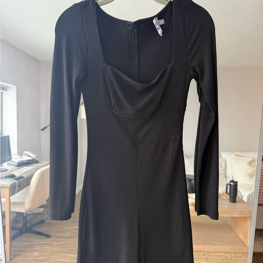 Princess Polly Black Long-Sleeve Dress